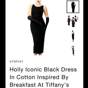 NWT BREAKFAST AT TIFFANYS AUDREY HEPBURN BLACK LBD